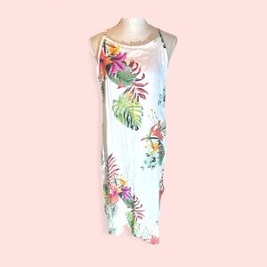 Lungo L’Arno size‎ small floral palm linen maxi dress